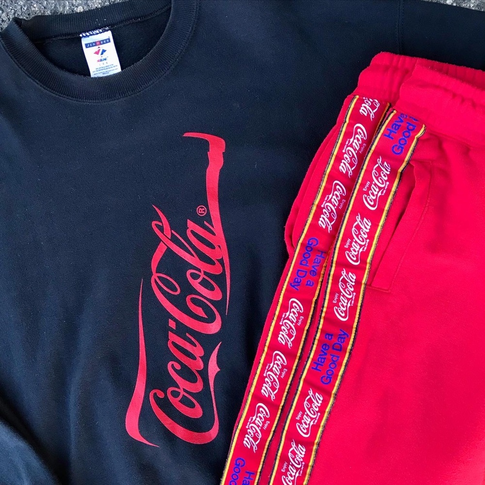 Coca Cola Sweats Combo - Sweater & Sweat Pants